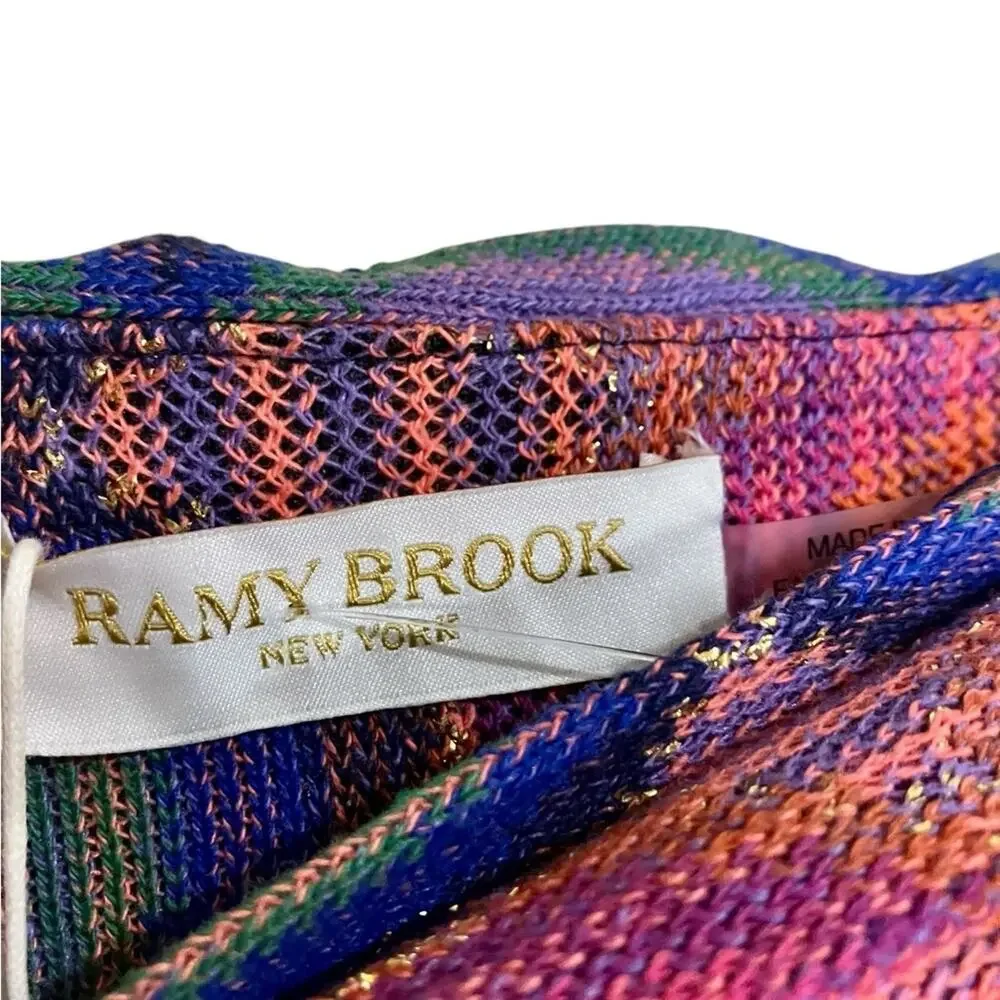 NWT Ramy Brook Gracie Knit Pleated Scallop Pattern Mini Skirt Size 6 - Picture 4 of 11